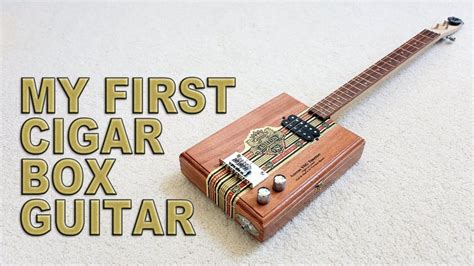 how to make a cigar box style electric guitar|cigar box guitar instructions.